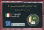 Italien 2 Euro Farbprägung vergoldet 2 Euro Golden Stars-Edition - Louis Braille -