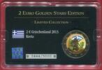 Griechenland 2 Euro Farbprägung vergoldet 2 Euro Golden Stars-Edition - Kreta -