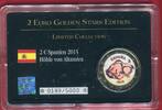 Spanien 2 Euro Farbprägung vergoldet 2 Euro Golden Stars-Edition - Höhle von Altamira -
