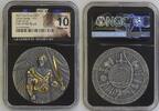 Niue 5 Dollars Silber 2 Unzen Ounces Julius Caesar Teilvergoldet Hohes Relief High Relief -