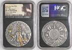 Niue 5 Dollars Silber 2 Unzen Ounces Hannibal Teilvergoldet Hohes Relief High Relief -