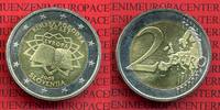 Slowenien 2 Euro Gedenkmünze Römische Verträge Slowenien 2 Euro Gedenkmünze Römische Verträge Bankfrisch Bimetall 写真