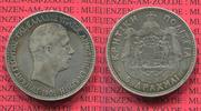 Kreta Griechenland Greece 5 Drachmen Silbermünze Kreta Griechenland 5 Drachmen 1901 Georg Silber, sehr schön