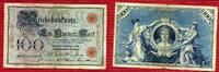 Kaiserreich 100 Mark Banknote Reichsbanknote Kaiserreich 100 Mark Reichsbanknote 18. Dezember 1905 -
