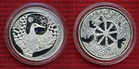 Weissrussland Belarus 20 Rubel Silber Weissrussland Belarus 20 Rubel 2007 Legende vom Storch PP