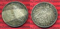 Bayern 2 Mark Silbermünze Bayern 2 Mark 1911, Prinzregent Luitpold, 90. Geburtstag Silber, J. 48