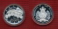 San Marino 10000 Lire Silber San Marino 10000 Lire Silber 2001, Münzen auf Münze Euro Einführung