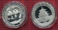 China 10 Yuan Panda 1 Unze Silber Jubiläum 30 Jahre Panda Coins Years Panda Coins