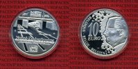 Belgien 10 Euro Silber Belgien 10 Euro 2002 Silber Brüsseler Nord-Süd Verbindung PP in Kapsel