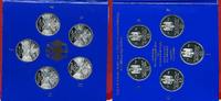 Bundesrepublik Deutschland 10 DM, A,D, F, G, J, Satz im Blister 10 DM 1998 A,D,F,G,J 300 Jahre Franckesche Stiftungen Spiegelgl/PP im Blister