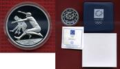 Griechenland, Greece 10 Euro Silbermünze Griechenland 10 Euro Olympiade Athen 2004 Weitsprung