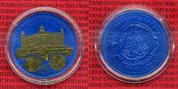 Liberia 5 Dollars Niob Teilvergoldet Liberia 2006 5 Dollars Niob 10. Jahrestag des Euro Slowakei Goldapplikation -