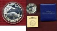 Frankreich, France 1 1/2 Euro Silbermünze, 1,5 Euro Charles Lindbergh Atlantikflug -
