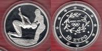 Griechenland, Greece 10 Euro Silbermünze Griechenland, Greece 10 Euro PP 2004 Olympische Spiele Athen Schwimmen