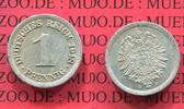 Deutschland Kaisserreich I. Weltkrieg 1 Pfennig Deutsches Reich 1 Pfennig 1918 D Aluminium, Seltener Jahrgang