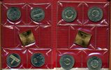 DDR 4 x 5 Mark Themensatz 750 Jahre Berlin DDR 4 x 5 Mark 1987 Cu/Ni 750 Jahre Berlin Mappe incl. Med. Stgl