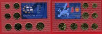 Finnland, Finland Euro Kursmünzensatz 3,88 vergoldet Finnland KMS vergoldet 24 Karat Kursmünzensatz 2007