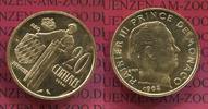 Monaco 20 Centimes Goldmünze Monaco 10 Centimes 1962 Gold Probe Essai, Rainier III. Изображение