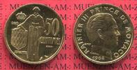 Monaco 50 Centimes Goldmünze Monaco 50 Centimes 1962 Gold Probe Essai, Rainier III. Изображение