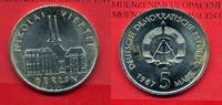 DDR 5 Mark DDR Cu/Ni DDR 5 Mark 1987 Cu/Ni Nikolaiviertel Berlin, 750 Jahrfeier Berlin