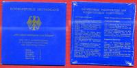 Bundesrepublik Deutschland, Germany FRG 10 DM, A,D, F, G, J, Satz im Blister 10 DM 1998 A,D,F,G,J 900 Jahre Hildegard von Bingen Spiegelglanz im Blister