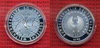 Bundesrepublik Deutschland, Germany FRG 10 Euro Silbermünze Commemorative Coin 50 Jahre Deutsche Welthungerhilfe