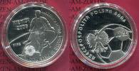 Polen, Poland 10 Zloty Silbermünze Polen 10 Zloty Silber 2006, Fußball WM 2006 in Deutschland
