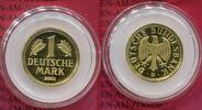 Bundesrepublik Deutschland, Germany FRG 1 DM Gold - Mark 2001 D Goldmark mit Originalkapsel - Präges