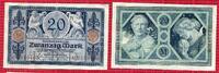 Kaiserreich, 1. Weltkrieg 20 Mark Banknote Erster Weltkrieg I. Weltkrieg 20 Mark Darlehnskassenschein 1915 Rosenberg 53 , -
