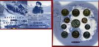 Belgien, Belgium Kursmünzensatz Belgien 1997 KMS 50 Centimes bis 50 Francs und Medaille, Antarktis