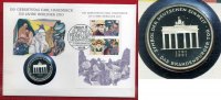 Bundesrepublik Deutschland FRG Germany 10 DM Gedenkmünze Commemorative Coin Bundesrepublik Deutschland, 10 DM 1991 A, Brandenburger Tor