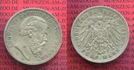 Hessen 5 Mark Silbermünze Hessen 5 Mark 1891, Ludwig IV. J. 71, Kursmünze Selten