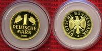 Bundesrepublik Deutschland 1 DM Gold 2001 A Goldmark - Prägestätte Berlin Stgl. mit Originalkapsel