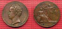 Anhalt Dessau, Deutschland Medaille Bronze Dessau Leopold Friedrich Herzog zu Anhalt 1842, 25 Jahre Regierungsjubiläum