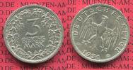 Weimarer Republik Deutsches Reich 3 Mark Kursmünze Silber Weimarer Republik 3 Mark Kursmünze 1931 A Silber überdurchschnittlich