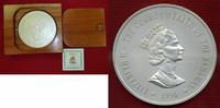 Bahamas 50 Dollars Silbermünze 2 kg Silber Bahamas 50 Dollars 2 Kilo Silber Silbermünze 1996 Third Millenium Year 2000 Bild
