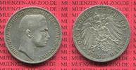 Sachsen Coburg Gotha 5 Mark Silbermünze Carl Eduard Kursmünze Circulation Coin