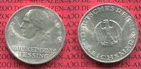 Weimarer Republik Deutsches Reich 3 Mark Silber Gedenkmünze Weimarer Republik 3 Mark Lessing 1929 A Silber