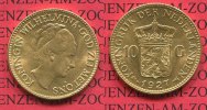 Niederlande Holland 10 Gulden Goldmünze Kursmünze Niederlande, Holland, 10 Gulden Gold 1927 Wilhelmina