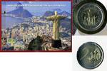 Vatican, Vatikan 2 Euro Gedenkmünze im Folder Papst Franziskus, 28. Weltjugendtag in Rio de Janeiro -