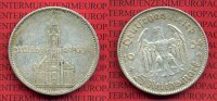 III. Reich 5 Reichsmark Gedenkmünze Garnisonkirche Potsdam 21. März 1933 Datum