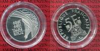 Frankreich, France 5 Francs Platin Frankreich 1989 Eiffelturm Platin mit Box, Zert.