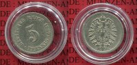 Kaiserreich Kleinmünze nach Jäger 5 Pfennig Kaiserreich Deutsches Reich, 5 Pfennig 1889 E