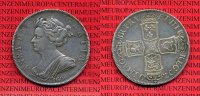 England Great Britain Grossbritannien 1/2 Crown 1/2 Crown Anna 1703 Vigo in einer für dieses Stück sehr guten Erhaltung