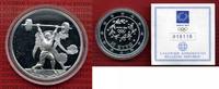 Griechenland, Greece 10 Euro Silbermünze Olympiade Athen Gewichtheber