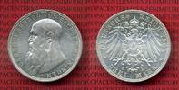 Sachsen Meiningen 3 Mark Silbermünze Sachsen Meiningen 3 Mark 1908 Kursmünze Herzog Georg