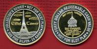 USA, Atlantic City, New Jersey 40 $ Casino Token Forty Dollar Redeemable Cash Value - Not For Slot Play - Eiffelturm Motiv Bild