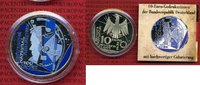 Bundesrepublik Deutschland 10 Euro Ku/Ni BRD 10 Euro 2012 Farbmünze 100 Jahre Deutsche Nationalbibliothek