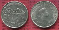 Luxemburg 250 Franc Luxemburg 1000 Jahrfeier Stadtansicht und Burg, Charlotte, 919-1964 250 Francs