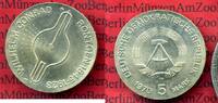 DDR 5 Mark DDR DDR 5 Mark 1970 Neusilber Wilhelm Conrad Röntgen, , Cu/Ni